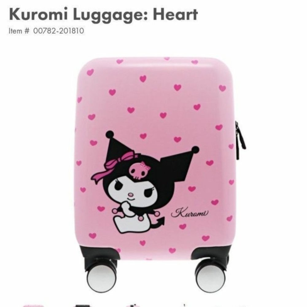 RARE Kuromi Heart Suitcase - NEW